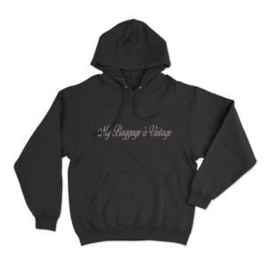 My Baggage is Vintage Unisex Hoodie Black