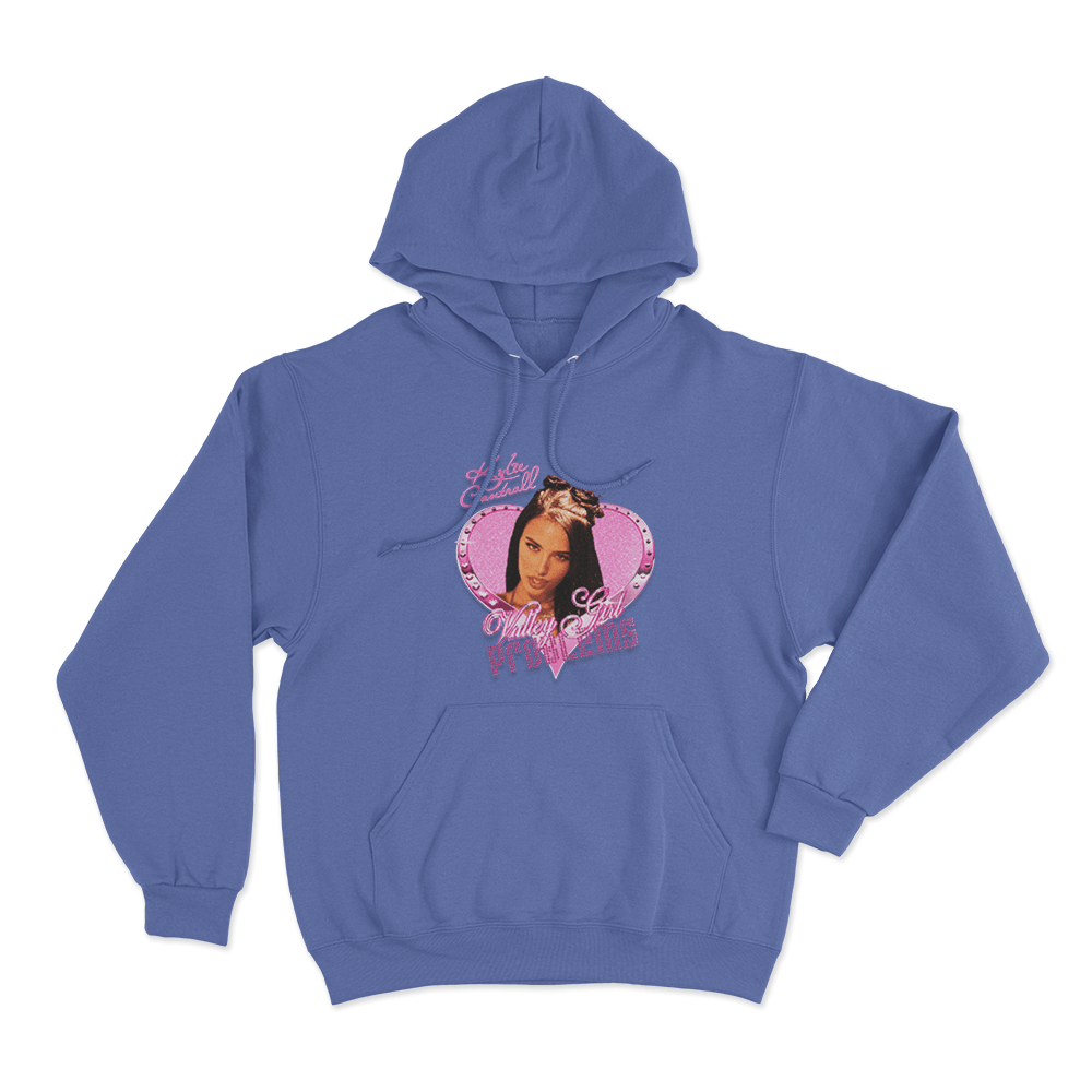 Valley Girl Princess Unisex Hoodie Blue Valley Girl Princess Unisex Hoodie Blue