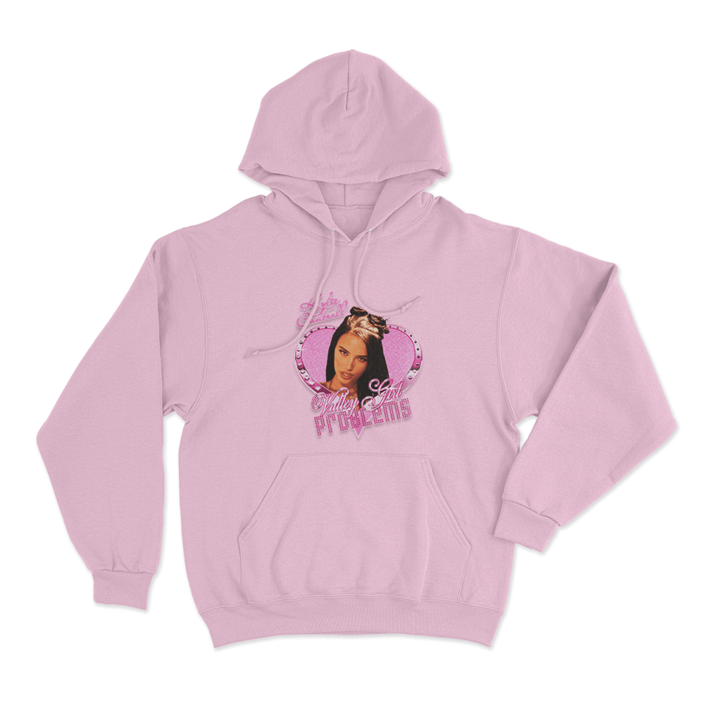 Valley Girl Princess Unisex Hoodie Pink Valley Girl Princess Unisex Hoodie Pink