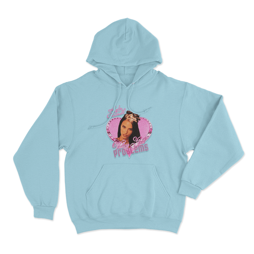 Valley Girl Princess Unisex Hoodie Sky Blue Valley Girl Princess Unisex Hoodie Sky Blue